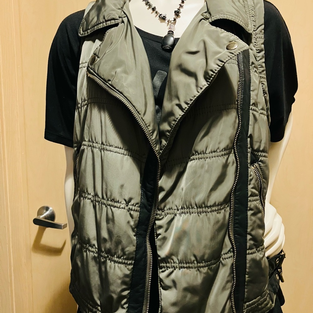 Maurices Khaki Women's Quilted Vest